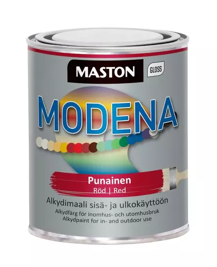 Maali Maston Modena punainen 1 L - Metall- och möbelmålningar - 6412496040042 - 1