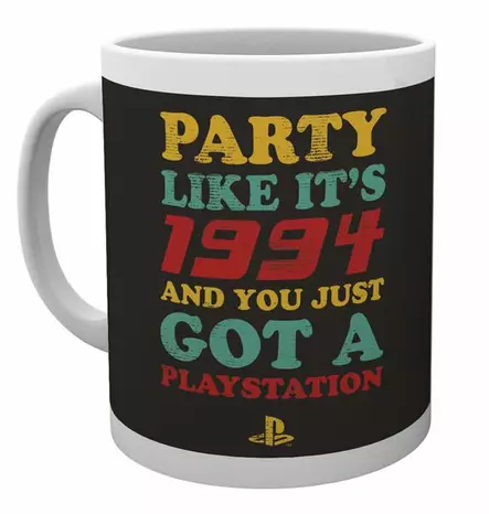 Playstation "Party" -muki tuotekuva=20 - Gaming och film muggar - 5028486407262 - 2