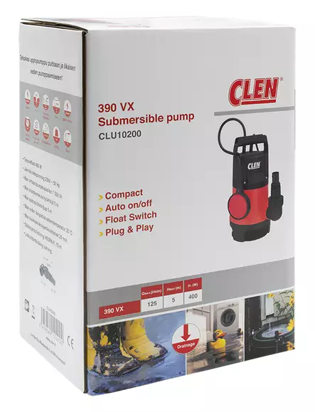 Uppopumppu Clen 390 VX - Dränkbara pumpar - 6418549102002 - 2