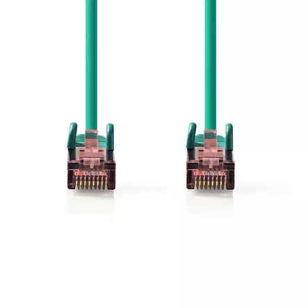 CAT6 Nätverkskabel | RJ45 hane | RJ45 hane | S/FTP | 1.00 m | Rund | LSZH | Grön | Label - Dator och nätverk - 5412810423422 - 10