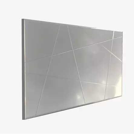 Spegel Hanah Home A331Y Silver MDF 130x62x2,2 cm - Speglar - 8681875986402 - 1