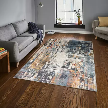 Gångmatta Conceptum Lathan Flerfärgad Polyester 100x200 cm - Stora och medelstora mattor - 8681875632002 - 2