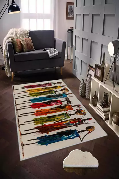 Gångmatta Conceptum Hmnt47 Flerfärgad Polyester 80x200 cm - Små mattor och gångmattor - 8681875848212 - 2