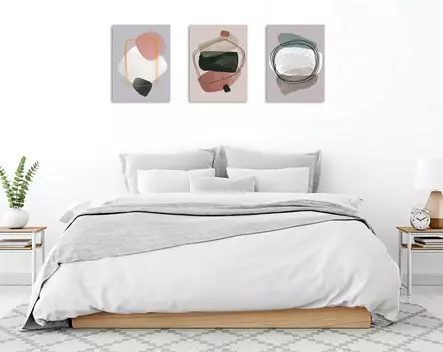 Canvastavla Wallity Flerfärgad Bomull/Polyester 30x40 cm 3 Delar - Tavlor och ramar - 8682870702752 - 2