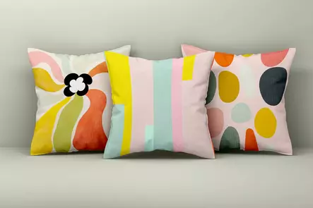 Kuddfodral Set Aberto Design Asr_plw25 Flerfärgad Bomull Polyester 43x43 cm - Prydnadskuddar - 8684283661152 - 2