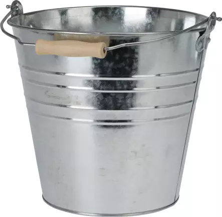 Zinkhink 10L med trähandtag, 265mm/190mm/250mm, 585g - Hushållsprodukter - 8721037307642 - 1