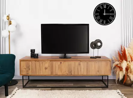 TV-bänk Hanah Home Lupin 140 Valnöt Spånskiva 140x50x40 cm - TV-bänkar - 8681875391312 - 2