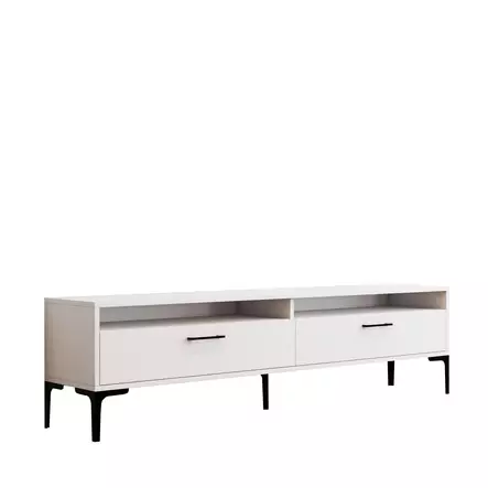 TV-bänk Hanah Home Istanbul 2 Vit Spånskiva 180x35x47 cm - TV-bänkar - 8684282191162 - 1