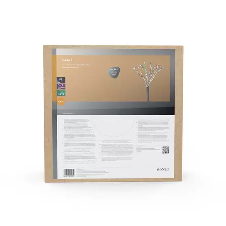 CAT7 nätverkskabel rulle | Solid | S/FTP | Koppar | 100 m | Utomhus | Rund | PE | Svart | Dragkorg - Dator och nätverk - 5412810402052 - 66