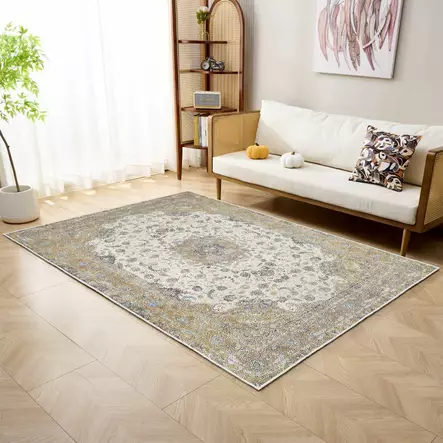 Matta Conceptum Woopamuk028 Grön Bomull Polyester 80x150 cm - Små mattor och gångmattor - 8683743488032 - 2