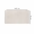 Badhandduk Mijölnir Krämvit 100% Bomull 70x140 cm - Handdukar - 8681875878202 - 3
