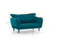 2-sits bäddsoffa Atelier del Sofa Vino Petrolgrön Linne 150x60x85 cm - Bäddsoffor - 8681875833942 - 14