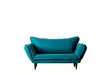 2-sits bäddsoffa Atelier del Sofa Vino Petrolgrön Linne 150x60x85 cm - Bäddsoffor - 8681875833942 - 4