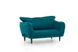 2-sits bäddsoffa Atelier del Sofa Vino Petrolgrön Linne 150x60x85 cm - Bäddsoffor - 8681875833942 - 11