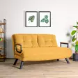 2-sits bäddsoffa Atelier del Sofa Sando Mustard Polyester 133x85x81 cm - Bäddsoffor - 8683342998802 - 2