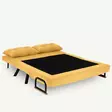 2-sits bäddsoffa Atelier del Sofa Sando Mustard Polyester 133x85x81 cm - Bäddsoffor - 8683342998802 - 5