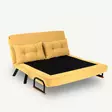 2-sits bäddsoffa Atelier del Sofa Sando Mustard Polyester 133x85x81 cm - Bäddsoffor - 8683342998802 - 4