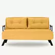 2-sits bäddsoffa Atelier del Sofa Sando Mustard Polyester 133x85x81 cm - Bäddsoffor - 8683342998802 - 3
