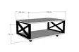Soffbord Hanah Home Refia Furu Spånskiva 98x33,6x60 cm - Soffbord - 8682870286542 - 6