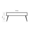 Soffbord Hanah Home Viva Furu Spånskiva 110x45x60 cm - Soffbord - 8682870092082 - 4