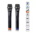 Set med 2 trådlösa mikrofoner med bärbar batteridriven mottagare - Mikrofoner och karaokemaskiner - 8711902069522 - 50