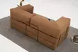 3-sits soffa Atelier del Sofa Comfort Brun Chenille 190x95x75 cm - Soffor - 8684283436262 - 6