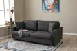 3-sits bäddsoffa Atelier del Sofa Eva Antracit Polyester 210x90x82 cm - Bäddsoffor - 8683743274352 - 3