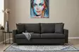 3-sits bäddsoffa Atelier del Sofa Eva Antracit Polyester 210x90x82 cm - Bäddsoffor - 8683743274352 - 2