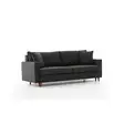 3-sits bäddsoffa Atelier del Sofa Eva Antracit Polyester 210x90x82 cm - Bäddsoffor - 8683743274352 - 1