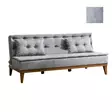 3-sits bäddsoffa Atelier del Sofa Fuoco Grå Linne 180x80x78 cm - Bäddsoffor - 8681875323832 - 7