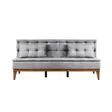 3-sits bäddsoffa Atelier del Sofa Fuoco Grå Linne 180x80x78 cm - Bäddsoffor - 8681875323832 - 9