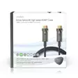 Aktiva Optiska Ultra High Speed HDMI Kabel med Ethernet | HDMI Kontakt | HDMI Kontakt | 8K@60Hz | 48 Gbps | 75.0 m | Rund | PVC | Svart | Presentbox - HDMI-kablar - 5412810318322 - 66