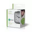 Analog skrivbords alarmklocka | Snooze-funktion | Bakgrundsbelysning | Grå / Vit - Väckarklockor - 5412810273812 - 67