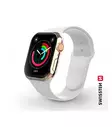 Apple Watch-armband | Vit | 42-49 mm | Silikon | Swissten - Smartklockor och aktivitetsmätare - 8595217477162 - 1
