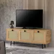 TV-bänk Hanah Home Alcazar 140 Ek Spånskiva 140x55x40 cm - TV-bänkar - 8682870168602 - 2
