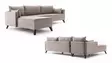 Hörnsoffa Atelier del Sofa Bella Cream Polyester 275x165x85 cm - Soffor - 8681875547702 - 6