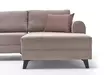 Hörnbäddsoffa Atelier del Sofa Belen Cream Polyester Linne 300x202x78 cm - Soffor - 8682870658912 - 6