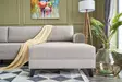 Hörnbäddsoffa Atelier del Sofa Belen Cream Polyester Linne 300x202x78 cm - Soffor - 8682870658912 - 3