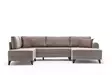 Hörnbäddsoffa Atelier del Sofa Belen Cream Polyester Linne 300x202x78 cm - Soffor - 8682870658912 - 5