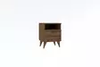 Sängbord Hanah Home Barlo Valnöt Spånskiva 40x50x40 cm - Nattduksbord - 8681875809312 - 3