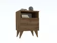 Sängbord Hanah Home Barlo Valnöt Spånskiva 40x50x40 cm - Nattduksbord - 8681875809312 - 2