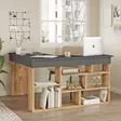 Skrivbord Hanah Home Ct5 Aa Furu Antracit Spånskiva 129x72x120 cm - Skrivbord - 8683342403672 - 4