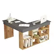 Skrivbord Hanah Home Ct5 Aa Furu Antracit Spånskiva 129x72x120 cm - Skrivbord - 8683342403672 - 6