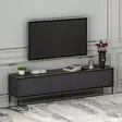 TV-bänk Hanah Home Imaj Antracit Spånskiva 180x45,2x35 cm - TV-bänkar - 8683743528042 - 5