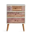 Byrå Hanah Home Liza Vit Valnöt Spånskiva 50x68x35 cm - Byråer och skåp - 8681875742992 - 4