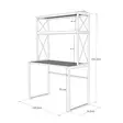 Skrivbord Hanah Home Mercan Svart Spånskiva Metall 105x75x50 cm - Skrivbord - 8681875743012 - 3