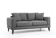 2-sits soffa Atelier del Sofa Nordic Mörkgrå Polyester 180x90x85 cm - Soffor - 8681875774412 - 5