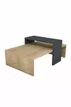 Soffbord Hanah Home Glow Safir Antracit Spånskiva 80x31,8x50 cm - Soffor - 8681875449662 - 3