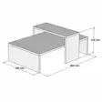 Soffbord Hanah Home Glow Safir Antracit Spånskiva 80x31,8x50 cm - Soffor - 8681875449662 - 4