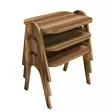 Nestingbord Hanah Home Paris Valnöt Spånskiva 48,6x42x35,5 cm - Möbler - 8681875184082 - 3